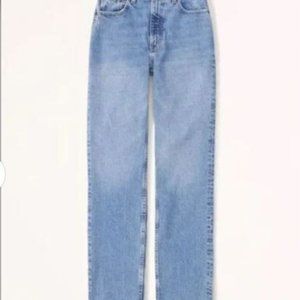 Abercrombie Ultra High Rise 90s Straight Jean 24S NWT